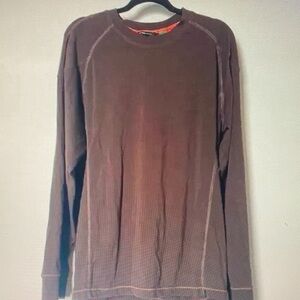 Men's Long Sleeve Brown Tee